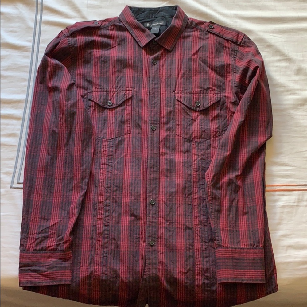 Men INC long sleeve shirt only wore it one time.